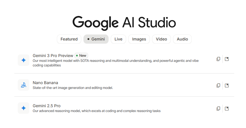 google ai studio使用gemini 3 pro